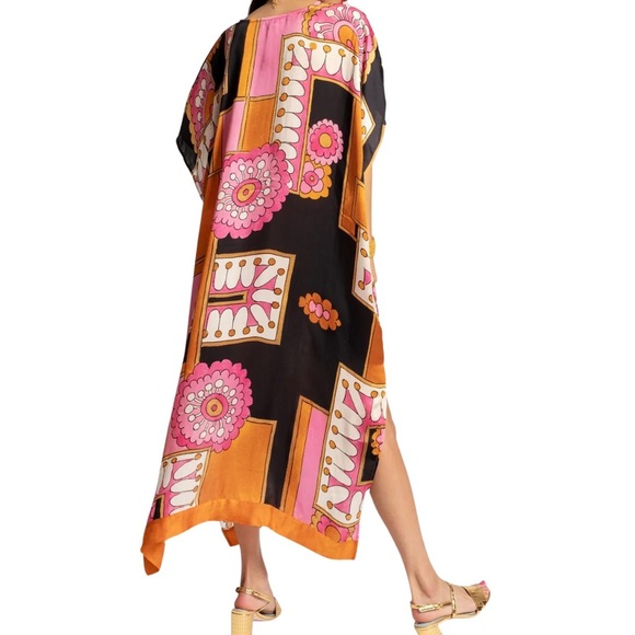 Frances Valentine satin Luna caftan, sz 3x - Picture 5 of 5